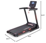 Caminadora plegable CuisinSmart motor 3.5 HP inclinación automática 15 niveles 8.7 MPH área carrera 48 pulgadas