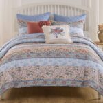 Juego de colcha Greenland Home Fashions Kressida GL-2511AMSK 3 piezas king y california king azul