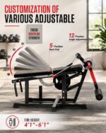 Máquina de extensión y rizado de piernas, máquina de curvatura de piernas ajustable de 700 libras, extensión de piernas