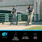 Typhoon Electric Scooter with Wide Deck – Foldable Commuter E-Scooter, 250W Motor, 15.5 MPH Speed, Lightweight Portable