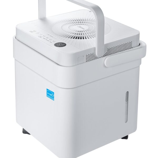 Deshumidificador Midea MAD50PS1QWT-A 50 Pintas con Bomba Integrada, Manguera y Control por Voz Alexa para Espacios de ha