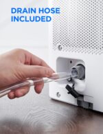 Deshumidificador Midea MAD50PS1QWT-A 50 Pintas con Bomba Integrada, Manguera y Control por Voz Alexa para Espacios de ha