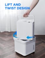 Deshumidificador Midea MAD50PS1QWT-A 50 Pintas con Bomba Integrada, Manguera y Control por Voz Alexa para Espacios de ha