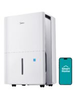 Deshumidificador Midea MAD50C1AWS-A 50 Pintas con Filtro Reutilizable para Sótanos y Espacios de hasta 4,500 pies cuadra