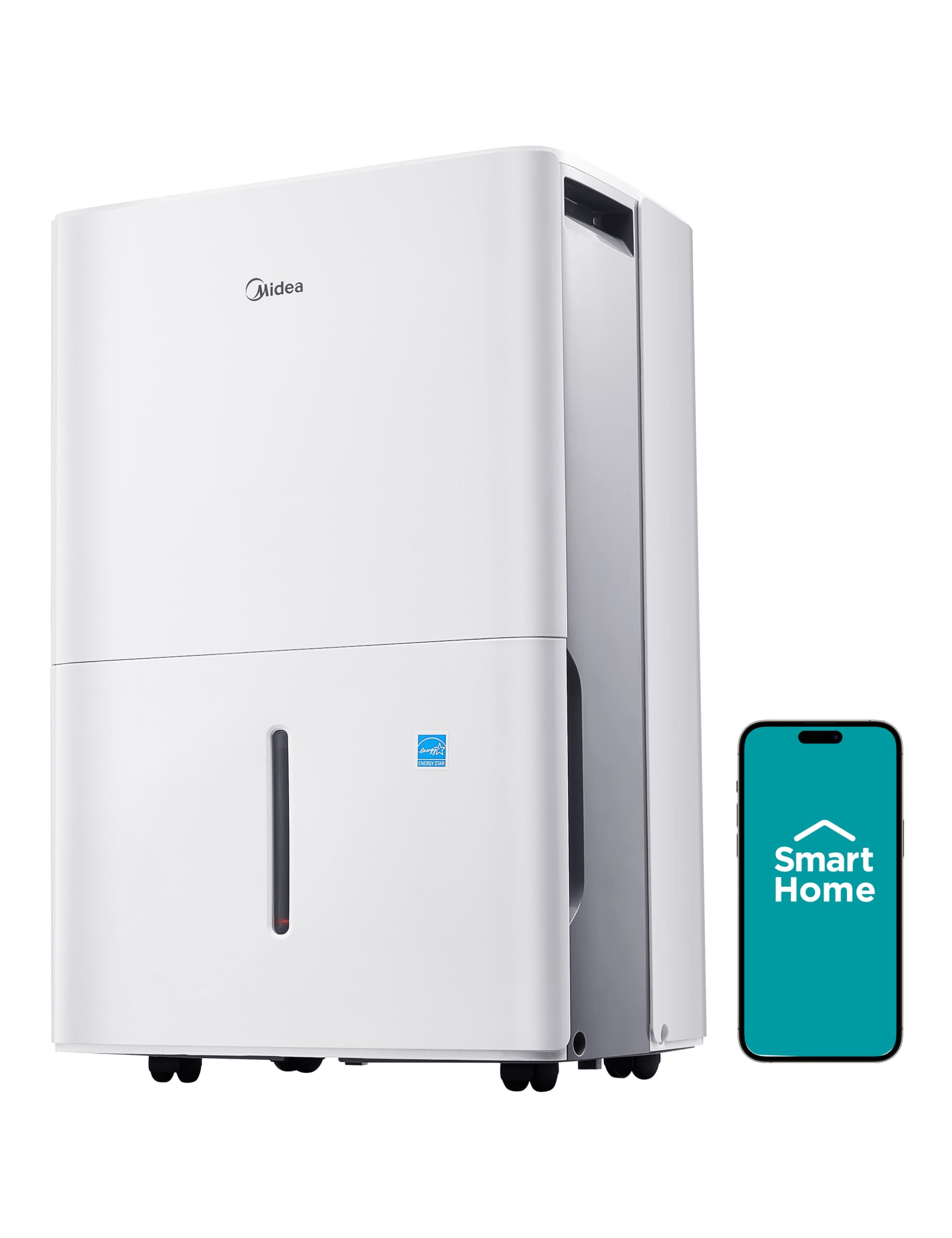 Version 1.0.0 Deshumidificador Midea MAD50C1AWS-A 50 Pintas con Filtro Reutilizable para Sótanos y Espacios de hasta 4,500 pies cuadra