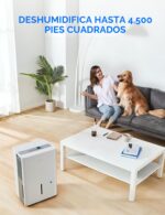Deshumidificador Midea MAD50C1AWS-A 50 Pintas con Filtro Reutilizable para Sótanos y Espacios de hasta 4,500 pies cuadra