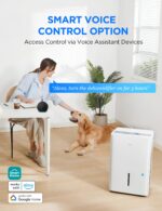 Deshumidificador Midea MAD50C1AWS-A 50 Pintas con Filtro Reutilizable para Sótanos y Espacios de hasta 4,500 pies cuadra