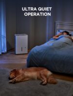 Deshumidificador Midea MAD50C1AWS-A 50 Pintas con Filtro Reutilizable para Sótanos y Espacios de hasta 4,500 pies cuadra