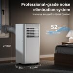 Aire acondicionado portátil 4 en 1 Antarctic Star NPL-06C/X1E 10000 BTU refrigeración deshumidificador ventilador modo s