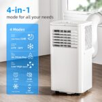Aire acondicionado portátil 4 en 1 Antarctic Star NPL-06C/X1E 10000 BTU refrigeración deshumidificador ventilador modo s