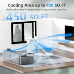 Aire acondicionado portátil 4 en 1 Antarctic Star NPL-06C/X1E 10000 BTU refrigeración deshumidificador ventilador modo s
