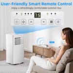 Aire acondicionado portátil 4 en 1 Antarctic Star NPL-06C/X1E 10000 BTU refrigeración deshumidificador ventilador modo s