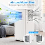 Aire acondicionado portátil 4 en 1 Antarctic Star NPL-06C/X1E 10000 BTU refrigeración deshumidificador ventilador modo s