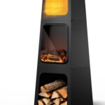 Chimenea Eléctrica Uthfy CSH-A02 47" Interior 2 Modos Efecto Llama 3D Protección Sobrecalentamiento
