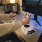 Joystick Vuelo Thrustmaster T.Flight Hotas 5 Microsoft Flight Simulator 5 ejes 16 bits 14 botones acelerador desmontable
