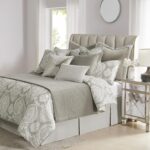 Juego de edredon acolchado Austin Horn Classics Novette Pacific Coast Home Furnishings NOV-KG3PC-C King 3 piezas gris 10