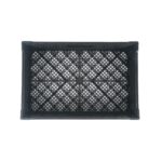 Cajones de plástico apilables plegables Cater Tek Restaurantware RWP2009B color negro paquete 10 piezas