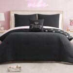 Edredon ropa de cama Juicy Couture YMF Carpets Inc JYAO003002 negro corazones diamantes king 8 piezas