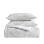 Juego de edredón reversible percal de algodón enredaderas Vera Wang Revman International A0011001 3 piezas tamaño King c