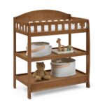Delta Children Cambiador infantil con almohadilla, castaño