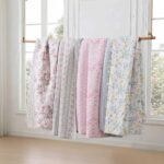 Juego de edredón Laura Ashley Revman International A0011068 percal algodón reversible 3 piezas tamaño Queen diseño flora