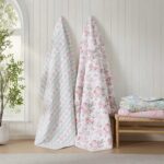 Juego de edredón Laura Ashley Revman International A0011068 percal algodón reversible 3 piezas tamaño Queen diseño flora