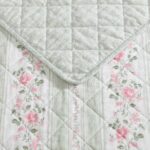 Juego de edredón Laura Ashley Revman International A0011068 percal algodón reversible 3 piezas tamaño Queen diseño flora