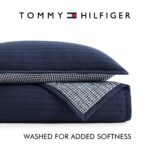 Juego de edredon Queen Tommy Hilfiger Revman International A0011026 3 piezas reversible suave diseno liso jardin y cuadr