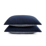 Juego de edredon Queen Tommy Hilfiger Revman International A0011026 3 piezas reversible suave diseno liso jardin y cuadr