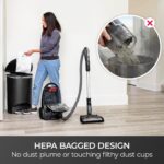 Aspiradora con bolsa Kenmore BC4039 600 Series apta para mascotas, POP-N-GO, Pet PowerMate, filtro HEPA y rebobinado aut