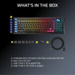 Teclado Inalámbrico Corsair Vanguard AIR 99 CH-91HA01B-NA Óptico Mecánico RGB 99% Interruptores OPX 8000 Hz Flashtap SOC