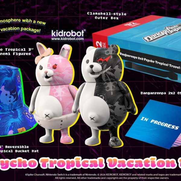 Danganronpa 2x2 Psycho Tropical Vacation Package Edition Spike Chunsoft Nintendo Switch 2 videojuego coleccionable con f