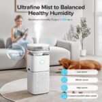 Purificador de aire y humidificador 2 en 1 Electactic AP4416-UL filtro HEPA H13 humidificacion 4 niveles generador de io