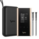 Termómetro inalámbrico para carne Typhur Sync Gold WT05 dual WiFi con 2 sondas delgadas y base inteligente con estuche d
