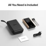 Termómetro inalámbrico para carne Typhur Sync Gold WT05 dual WiFi con 2 sondas delgadas y base inteligente con estuche d