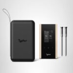 Termómetro inalámbrico para carne Typhur Sync Gold WT05 dual WiFi con 2 sondas delgadas y base inteligente con estuche d