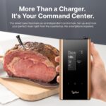Termómetro inalámbrico para carne Typhur Sync Gold WT05 dual WiFi con 2 sondas delgadas y base inteligente con estuche d