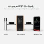 Termómetro inalámbrico para carne Typhur Sync Gold WT05 dual WiFi con 2 sondas delgadas y base inteligente con estuche d