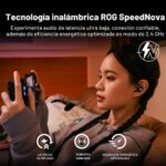 Auriculares inalámbricos ASUS ROG Cetra O701 ROG CETRA OPEN WIRELESS BLK modo dual BT 2.4GHz IPX5 16h