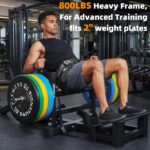 Signature Fitness Máquina de empuje de cadera cargada con placa de puente de glúteos para moldear y construir músculos d