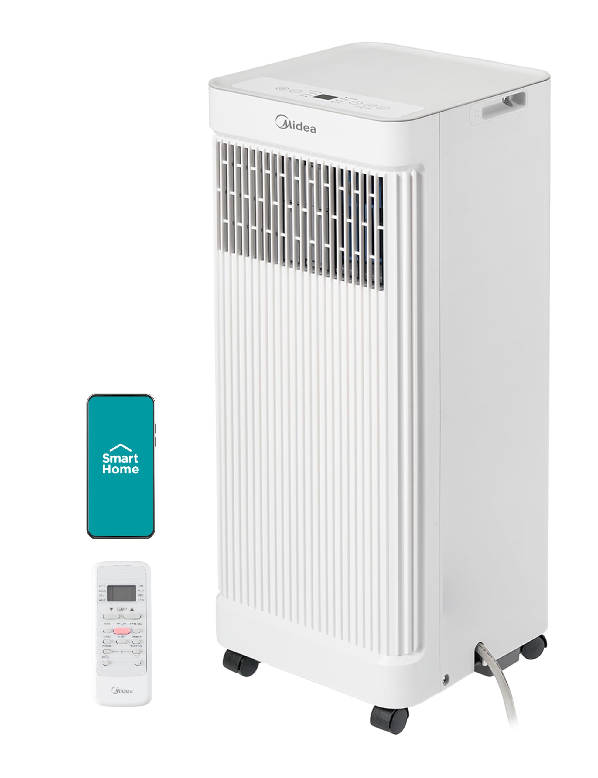 Version 1.0.0 Aire acondicionado portátil inteligente Midea MAP06S1AWT-A 9000 BTU ASHRAE 6000 BTU DOE con deshumidificador ventilador