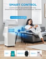 Aire acondicionado portátil inteligente Midea MAP06S1AWT-A 9000 BTU ASHRAE 6000 BTU DOE con deshumidificador ventilador