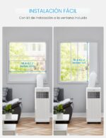 Aire acondicionado portátil inteligente Midea MAP06S1AWT-A 9000 BTU ASHRAE 6000 BTU DOE con deshumidificador ventilador
