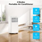 Aire acondicionado portátil Electactic NPLB2-06C/X1E 10000 BTU 4 modos frío seco ventilador sueño control remoto pantall