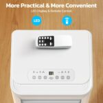 Aire acondicionado portátil Electactic NPLB2-06C/X1E 10000 BTU 4 modos frío seco ventilador sueño control remoto pantall