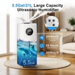 Humidificador Ultrasónico Uthfy ZB-J001 21L Boquillas Dobles 360° para 3000 Pies²
