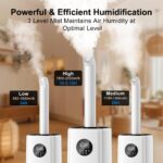 Humidificador Ultrasónico Uthfy ZB-J001 21L Boquillas Dobles 360° para 3000 Pies²