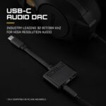 Auriculares para juegos RIG R5 Spear MAX HD Nacon 10-1689-99 con cable DAC USB-C Dolby Atmos microfono cancelacion ruido