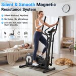 Máquina Elíptica ANCHEER AMA006033 ultrasilenciosa 550 lbs 16 niveles resistencia magnética