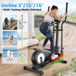 Máquina Elíptica ANCHEER AMA006033 ultrasilenciosa 550 lbs 16 niveles resistencia magnética